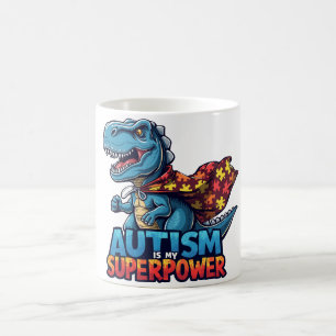 Autismus T-Rex Superpower Awareness Kaffeetasse