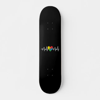 Autismus Tag des Autismus Herzschlag Autismus Skateboard