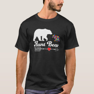 Autismus Tante Bear Autistic Awareness Tunt Suppor T-Shirt