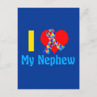 Autismus Tante I Liebe Mein Nephew Blue Heart