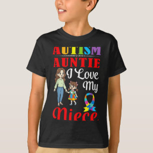 Autismus-Tante Ich liebe meine Nichte Bewusstsein T-Shirt
