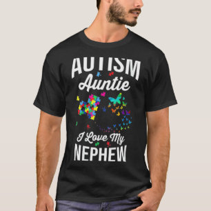 Autismus-Tante Ich Liebe Meinen Neffen Puzzle T-Shirt