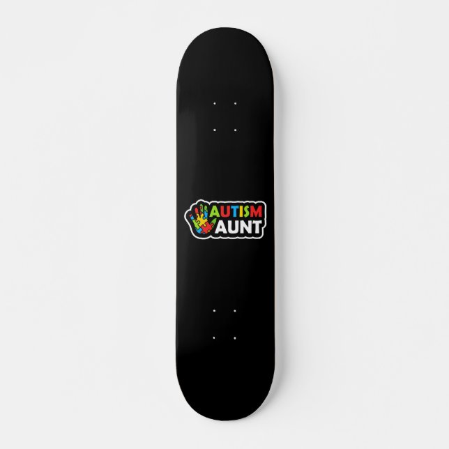 Autismus-Tante im Bewusstsein für Autismus Skateboard (Vorne)