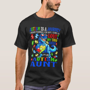 Autismus-Tante-Reise-Zitat Autismus-Bewusstsein Di T-Shirt