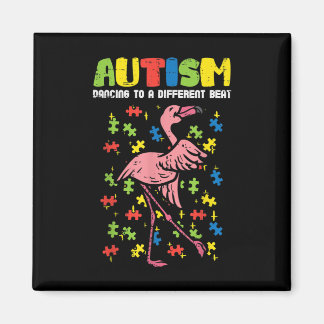 Autismus tanzen Anderer Beat Flamingo Niedlich Magnet