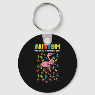 Autismus tanzen Anderer Beat Flamingo Niedlich Schlüsselanhänger