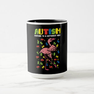 Autismus tanzen Anderer Beat Flamingo Niedlich Tasse