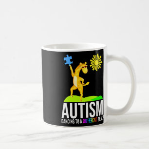 Autismus tanzt zu einer anderen Beat Fun Awareness Kaffeetasse
