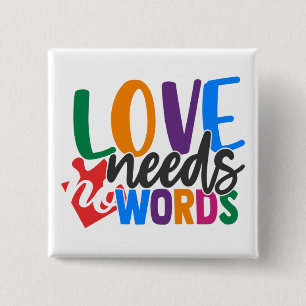 Autismus-Taste Button