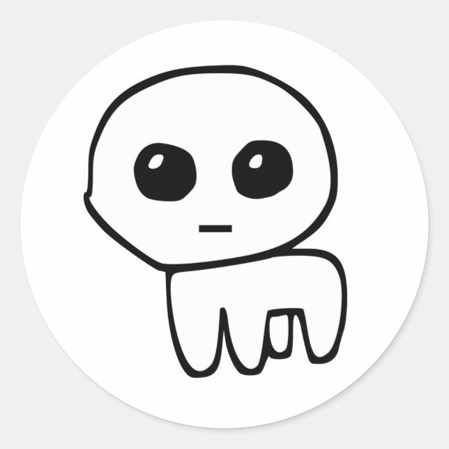 Autismus TBH Kreatur Autismus Kreatur Runder Aufkleber (Vorderseite)