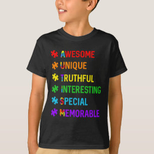 Autismus Toll Einzigartig Besonderes Autismus-Bewu T-Shirt