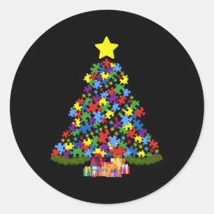 Autismus Tree Autismus Bewusstsein Runder Aufkleber