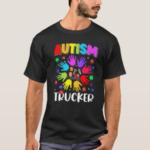 Autismus Trucker Puzzle Autismus Bewusstsein Autis T-Shirt