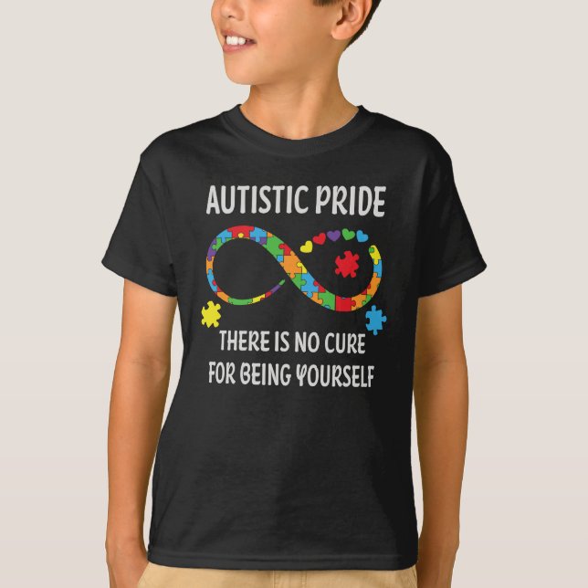Autismus Unendlichkeit Symbol Pride Herzsensibilit T-Shirt (Vorderseite)