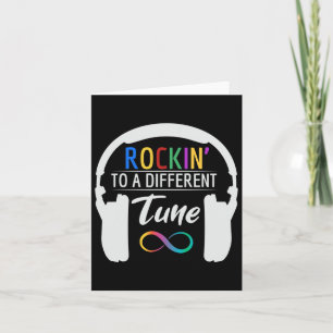 Autismus Unendlichkeit Symbol Rockin einen anderen Karte