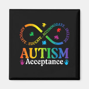 Autismus-Unendlichkeitssymbol ASD-Bewusstsein-Akze Magnet