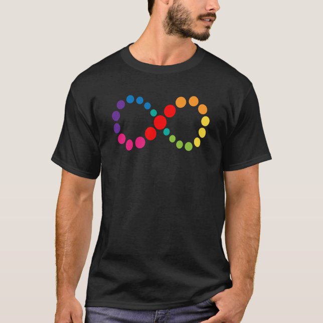 Autismus-Unendlichkeitssymbol T-Shirt (Vorderseite)