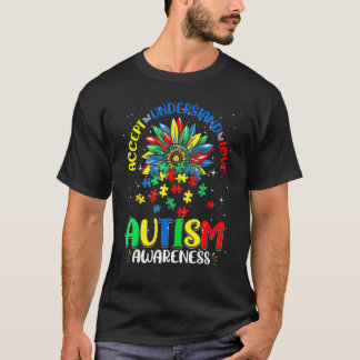 Autismus Unterstützung Bewusstsein Akzeptieren Ver T-Shirt