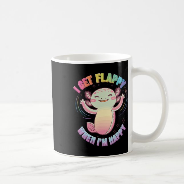 Autismus Unterstützung Stimming Axolotl Ich werde  Kaffeetasse (Rechts)