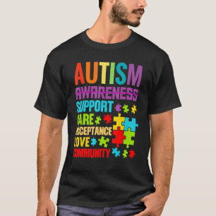 Autismus Unterstützungs Pflege Akzeptanz Verbündet T-Shirt
