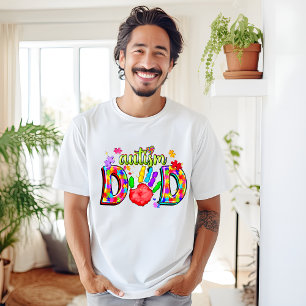 Autismus Vater Autismus Bewusstsein Handarbeit T - T-Shirt