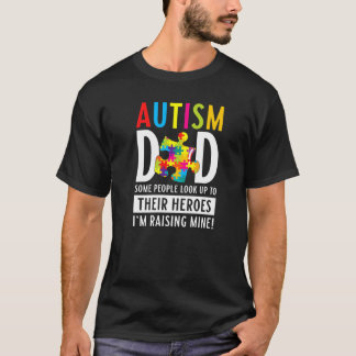 Autismus-Vater, der meinen zu einem Helden-Autismu T-Shirt