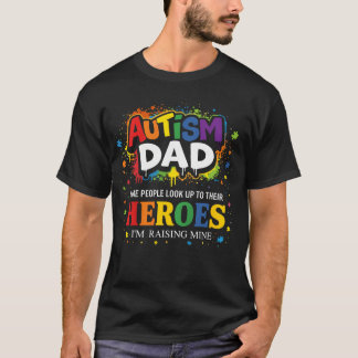 Autismus-Vater-Puzzle Proud Sohn Held Autismus T-Shirt