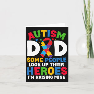 Autismus Vater Puzzle Ribbon Proud Son Hero Autism Karte