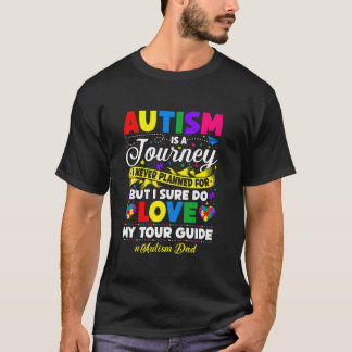 Autismus-Vater-Reise-Liebe-Kinder-Autist T-Shirt