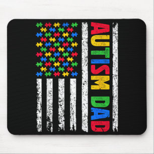 Autismus-Vater Vater Autismus-Bewusstsein Puzzle-T Mousepad