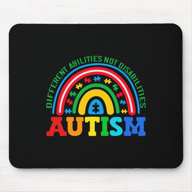 Autismus Verschiedene Fähigkeiten nicht Behinderun Mousepad (Vorne)