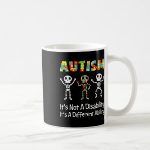 Autismus Verschiedene Fähigkeiten Skelett Neurodiv Kaffeetasse