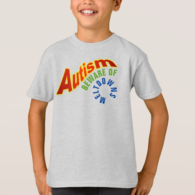 Autismus Vorsicht vor Meltdowns Kids' Basic T - Sh T-Shirt (Vorderseite)