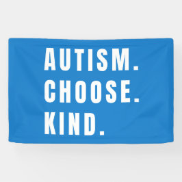 Autismus wählen Art Banner modern