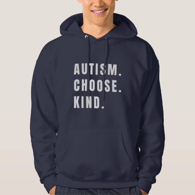 Autismus wählen Art Pullover Hoodie modern (Vorderseite)