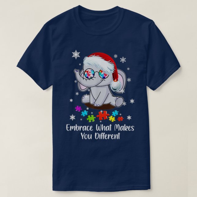 Autismus Weihnachten verkörpert das, was Sie ander T-Shirt (Design vorne)