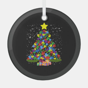 Autismus - Weihnachtsbaum Ornament Aus Glas