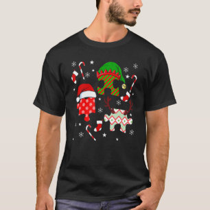Autismus-Weihnachtshut-Puzzleteile-Zuckerstange AS T-Shirt