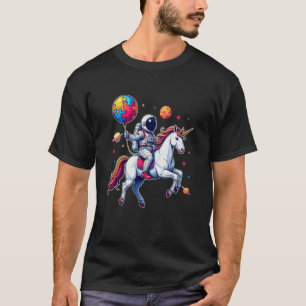 Autismus Weltraum Explorer Astronaut Einhorn Abent T-Shirt