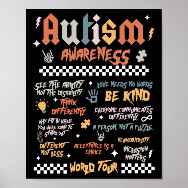 Autismus World Tour Poster (Vorne)
