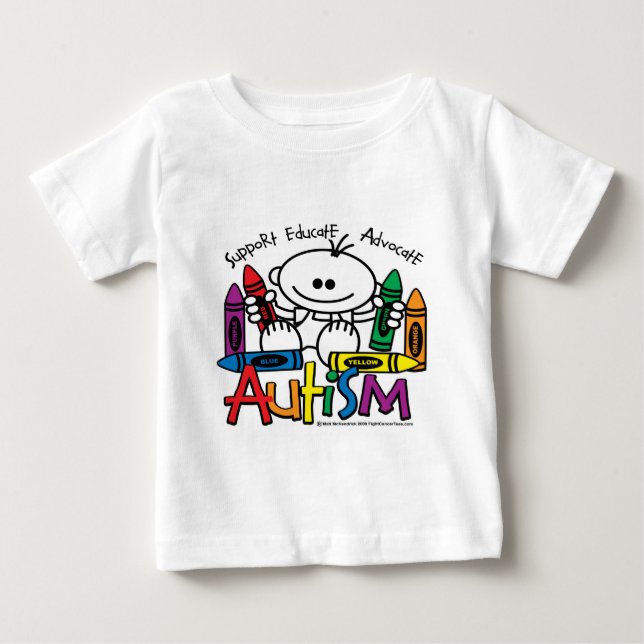 Autismus-Zeichenstifte Baby T-shirt (Vorderseite)