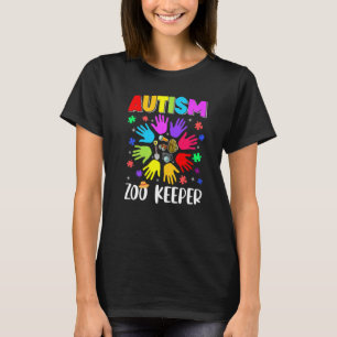 Autismus-Zoo-Aufseher-Puzzle Autismus-Bewusstsein T-Shirt