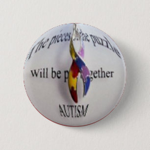 Autismusbewusstsein Button