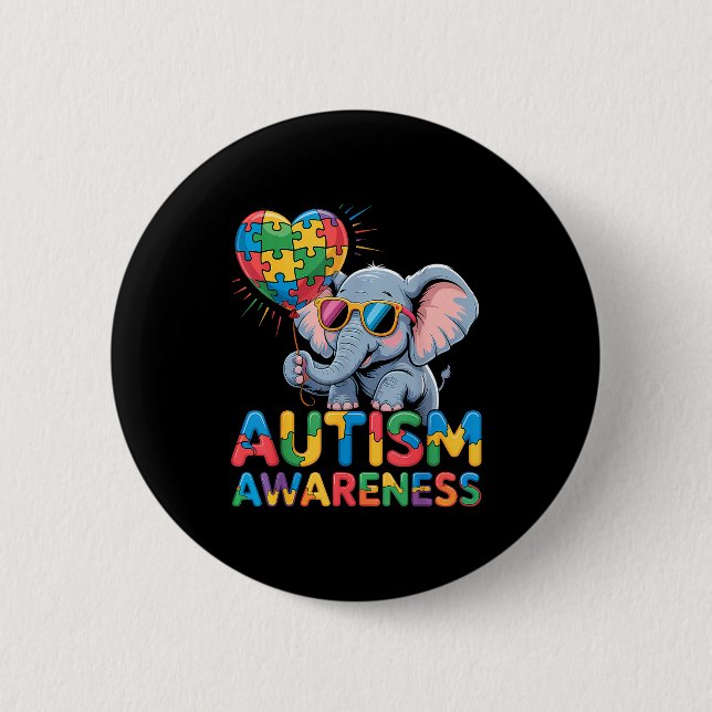 Autismusbewusstsein Button (Vorderseite)