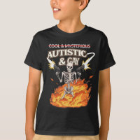 Autistic and Gay Skeleton Funny Autismus Bewusstse