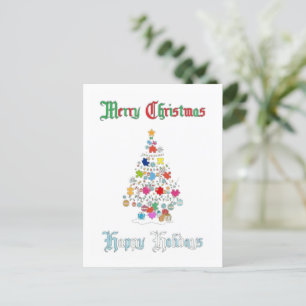 Autistic Christmas Postcard Postkarte