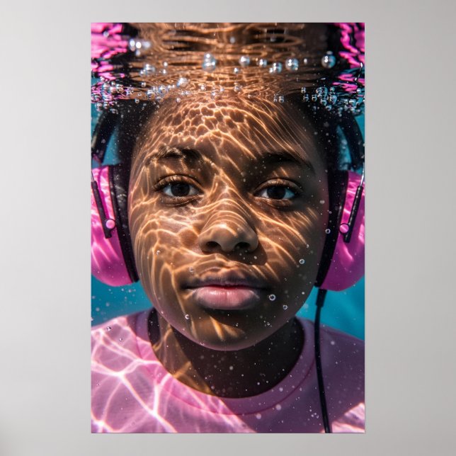 Autistic Girl Sensory Journey Awareness Poster (Vorne)