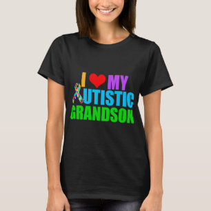 Autistic Grandson Großmutter T-Shirt