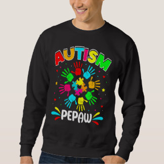Autistic Pepaw Puzzle Unterstützung Familie Autism Sweatshirt