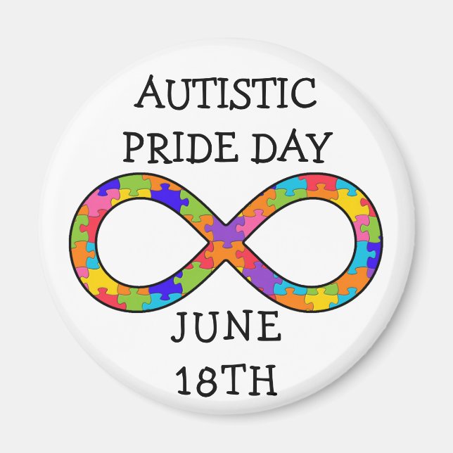 Autistic Pride Day 18. Juni Magnet (Vorne)